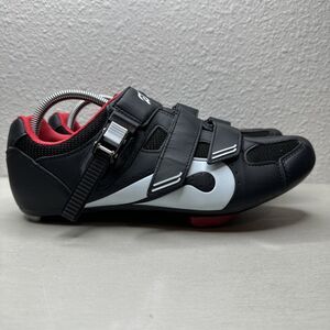Peloton Cycling Shoes Black & Red Size 43
